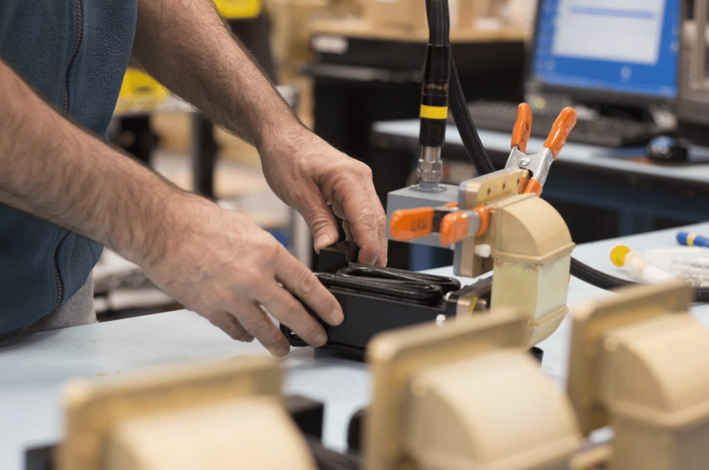 Waveguide Components for Industrial Processing Ferrite Microwave